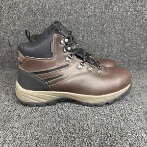 Eddie Bauer Men's Everett Leather Hiking Boot Chestnut Brown Waterproof size 10